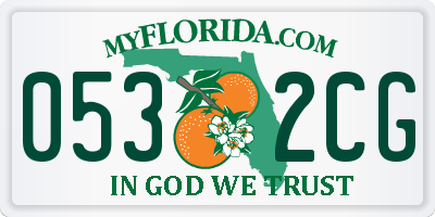 FL license plate 0532CG