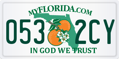 FL license plate 0532CY