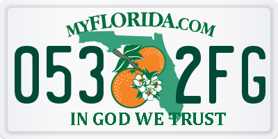 FL license plate 0532FG