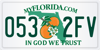 FL license plate 0532FV