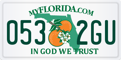 FL license plate 0532GU