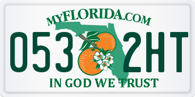 FL license plate 0532HT