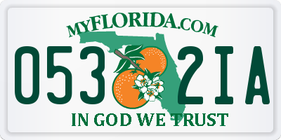 FL license plate 0532IA