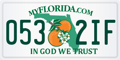 FL license plate 0532IF