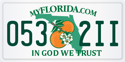 FL license plate 0532II