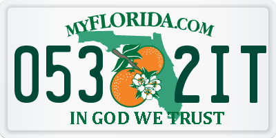 FL license plate 0532IT