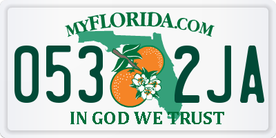 FL license plate 0532JA