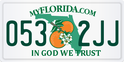 FL license plate 0532JJ