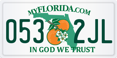 FL license plate 0532JL