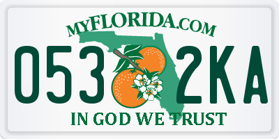 FL license plate 0532KA