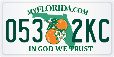 FL license plate 0532KC