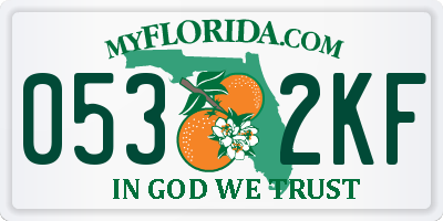 FL license plate 0532KF