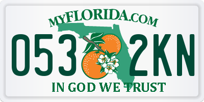 FL license plate 0532KN