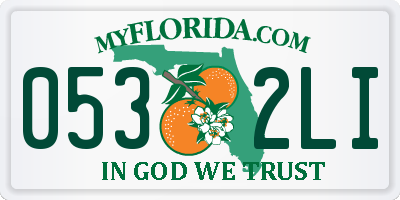 FL license plate 0532LI
