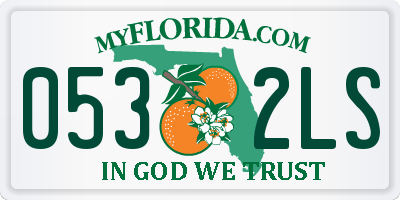 FL license plate 0532LS