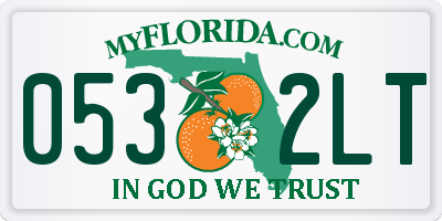 FL license plate 0532LT