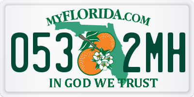 FL license plate 0532MH