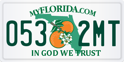 FL license plate 0532MT