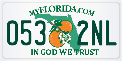 FL license plate 0532NL