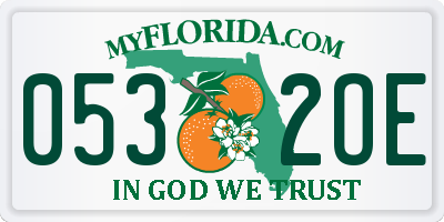 FL license plate 0532OE