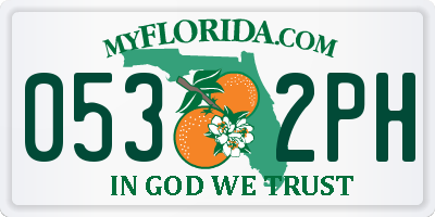 FL license plate 0532PH