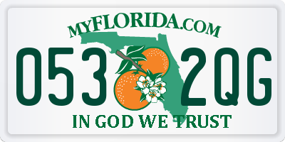 FL license plate 0532QG