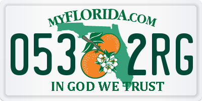 FL license plate 0532RG