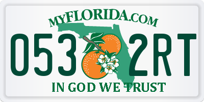 FL license plate 0532RT