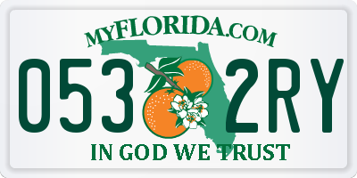 FL license plate 0532RY