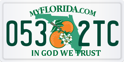 FL license plate 0532TC
