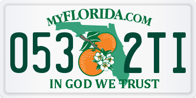 FL license plate 0532TI