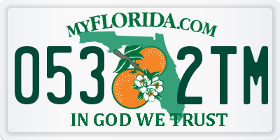 FL license plate 0532TM