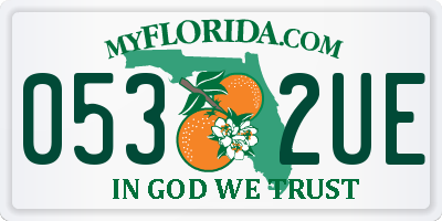 FL license plate 0532UE