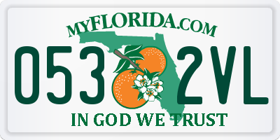 FL license plate 0532VL