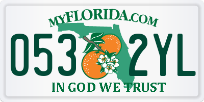FL license plate 0532YL