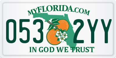 FL license plate 0532YY