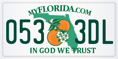 FL license plate 0533DL
