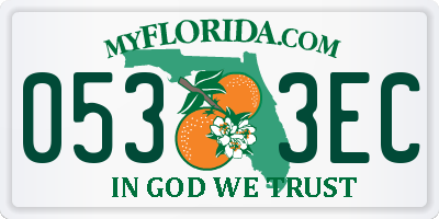 FL license plate 0533EC