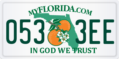 FL license plate 0533EE