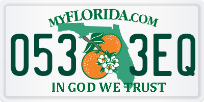 FL license plate 0533EQ