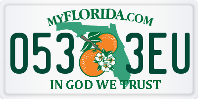 FL license plate 0533EU