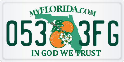 FL license plate 0533FG
