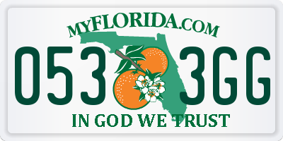 FL license plate 0533GG