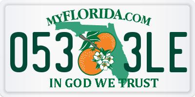 FL license plate 0533LE
