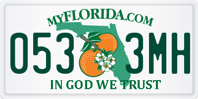 FL license plate 0533MH
