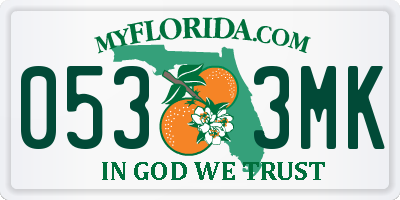 FL license plate 0533MK