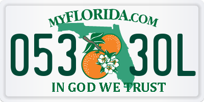 FL license plate 0533OL