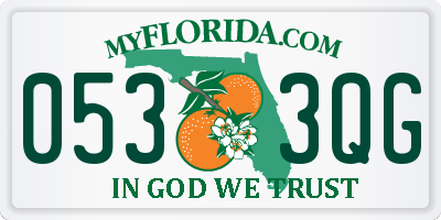 FL license plate 0533QG