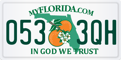 FL license plate 0533QH