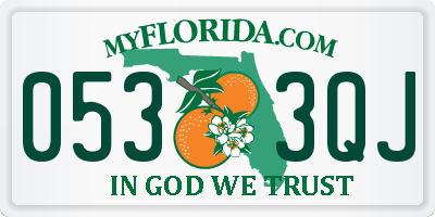 FL license plate 0533QJ